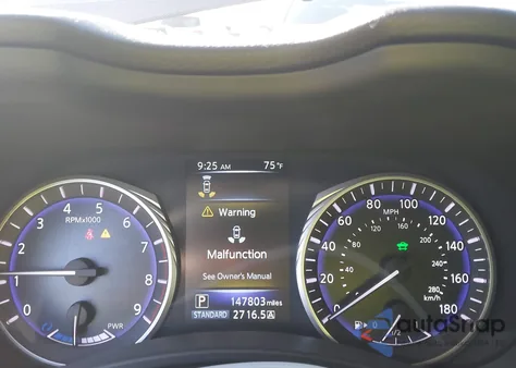 2015 Infiniti Q50 Hybrid Sport из США, поврежденный, VIN JN1AV7AP0FM790852